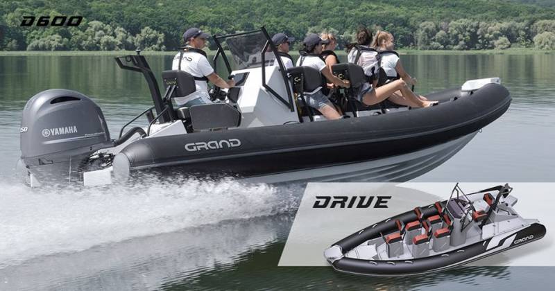 Vente bateau Semi Rigide GRAND BOATS Drive Line D600 DRIVE Hypalon ou PVC à Bandol